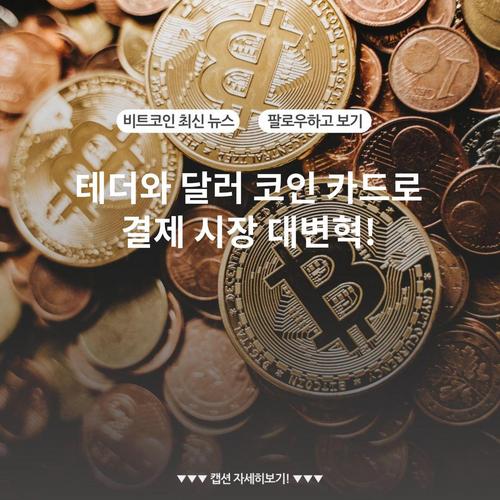 테더와 달러 코인 카드로 결제 시장 대변혁!